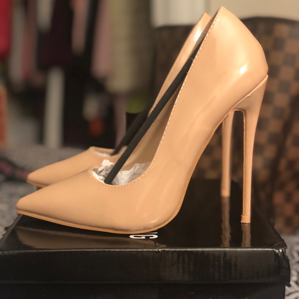 PLT Nude Stiletto Court Heel